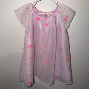 Cat & Jack Light Pink Dress with Floral Details